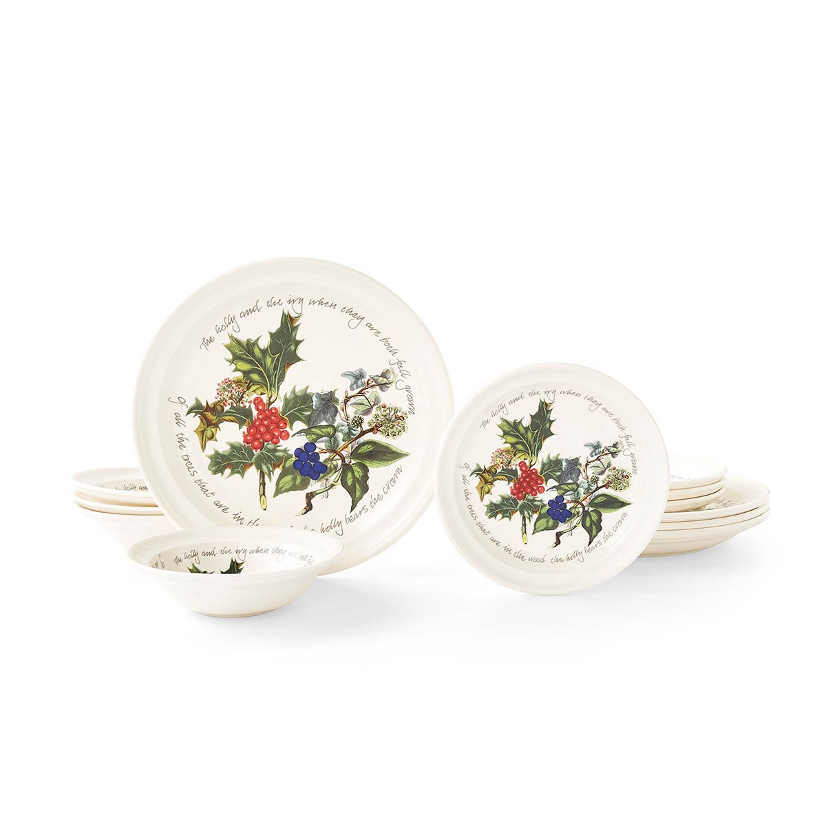 The Holly and the Ivy 12 Piece Dinner Set