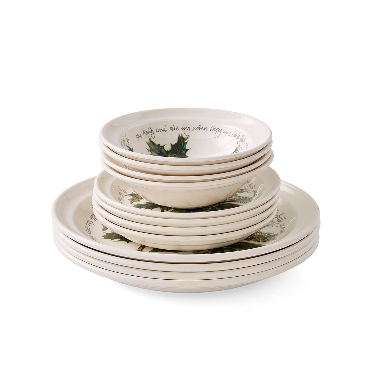 The Holly and the Ivy 12 Piece Dinner Set
