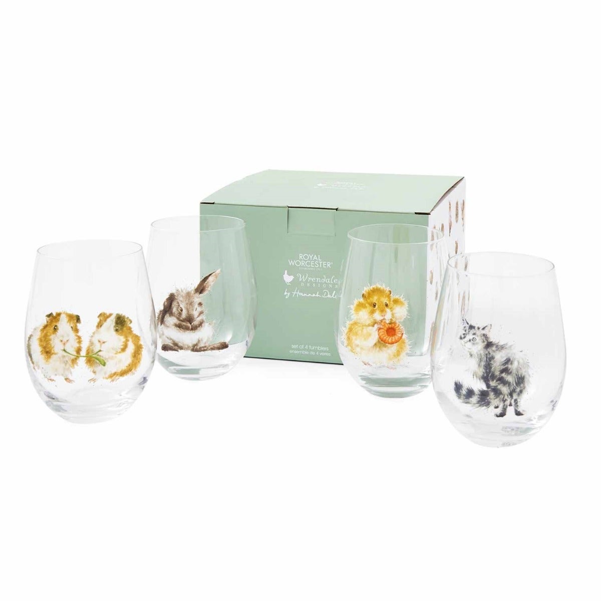 Wrendale Designs Set of 4 Animal Tumblers