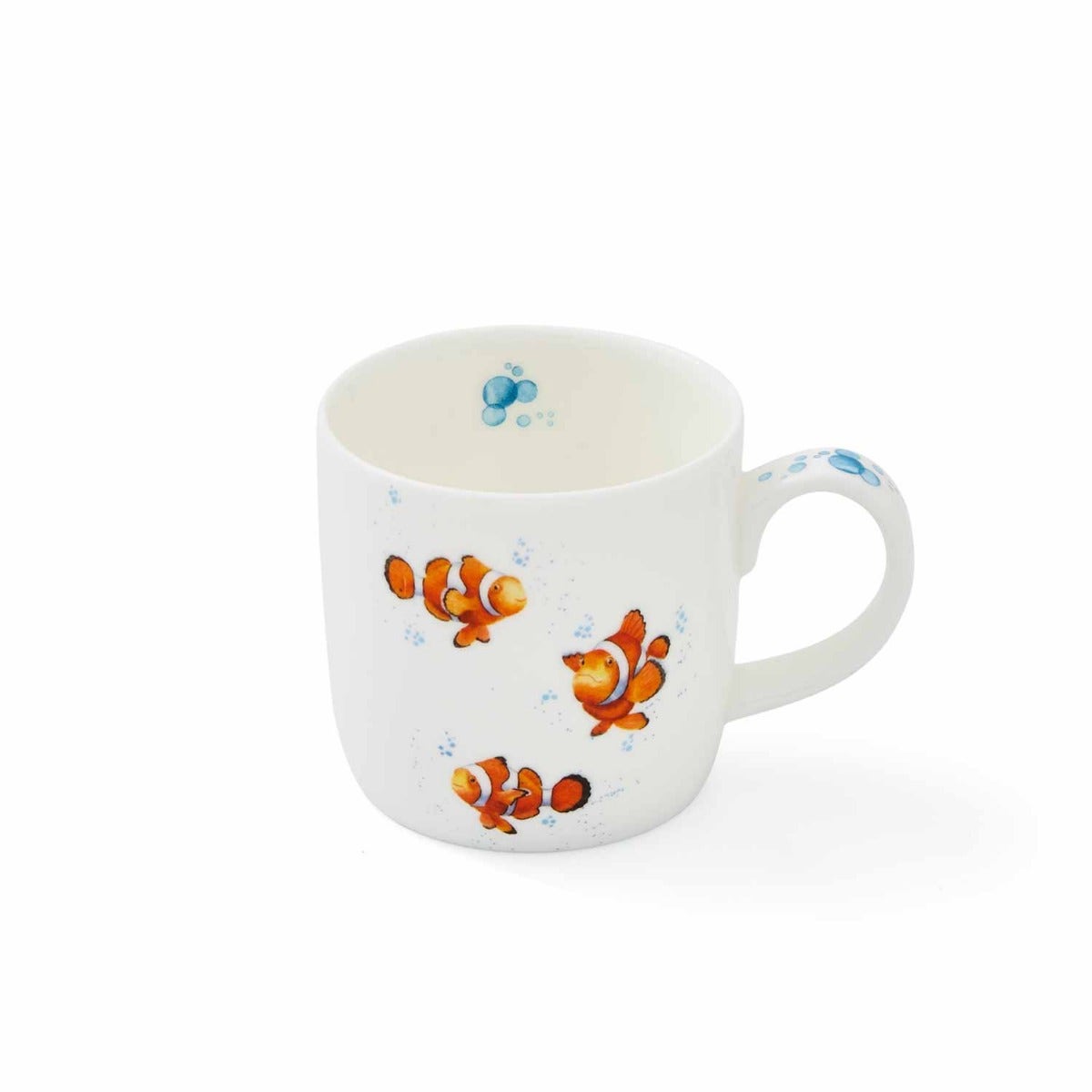 Royal Worcester Wrendale Designs Clowning Around Crown Fish Fine Bone China Mug