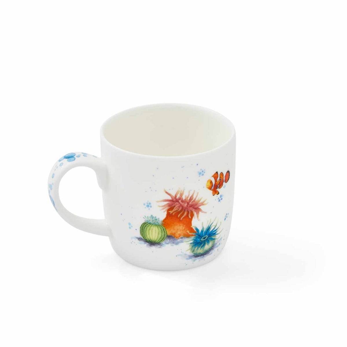 Royal Worcester Wrendale Designs Clowning Around Crown Fish Fine Bone China Mug