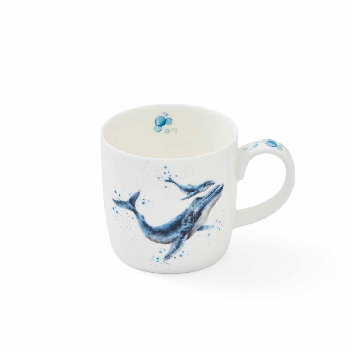 Royal Worcester Wrendale Designs Marine Blue Whale Fine Bone China Mug