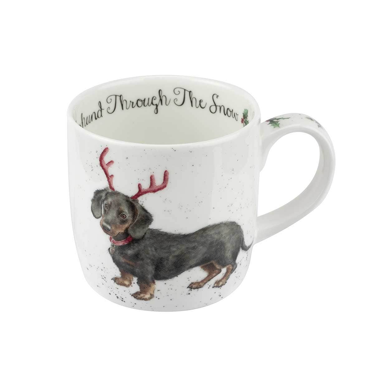 Wrendale Designs Dachshund Mug & Coaster Set