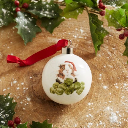 Wrendale Designs Sprouts Christmas Bauble