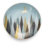 Sara Miller Frosted Pines Set of Four Plates