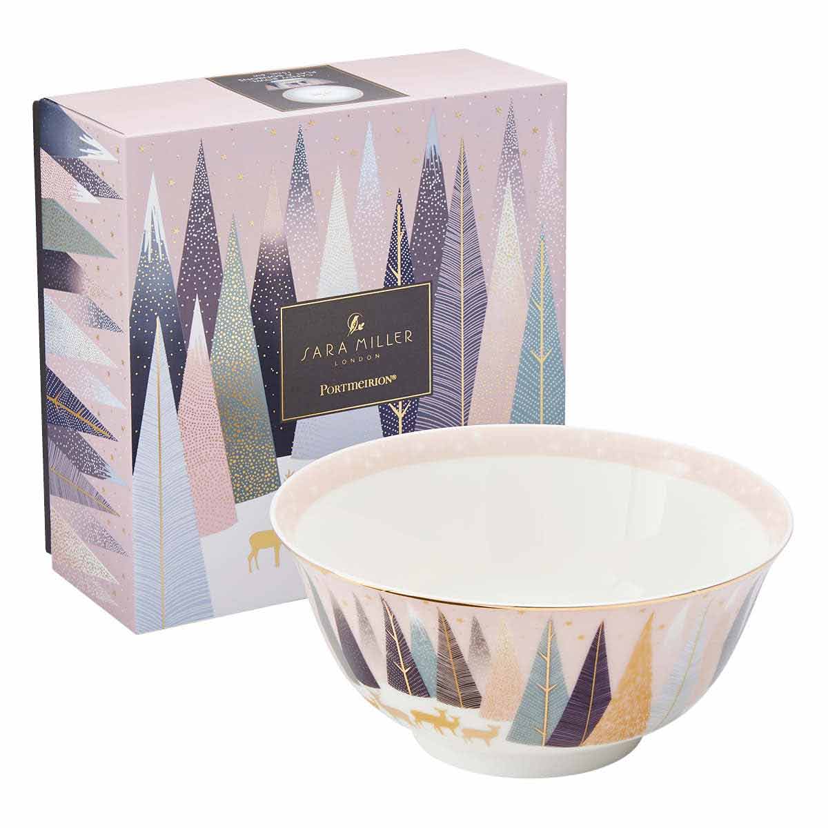 Sara Miller Frosted Pines Candy Bowl