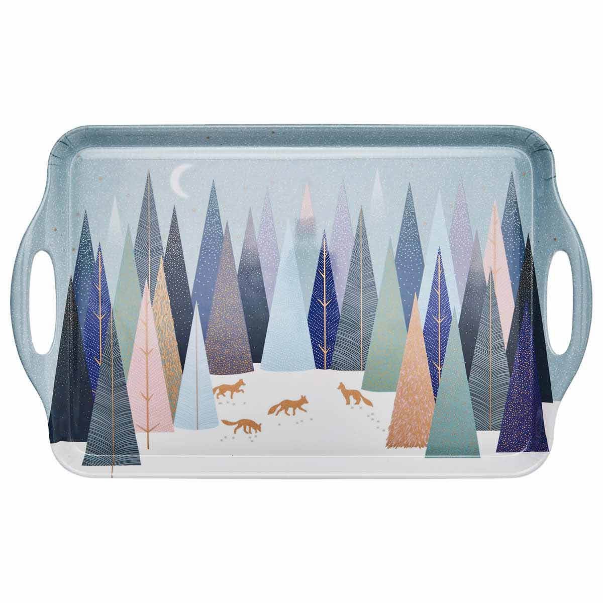 Sara Miller Frosted Pines Large Tray