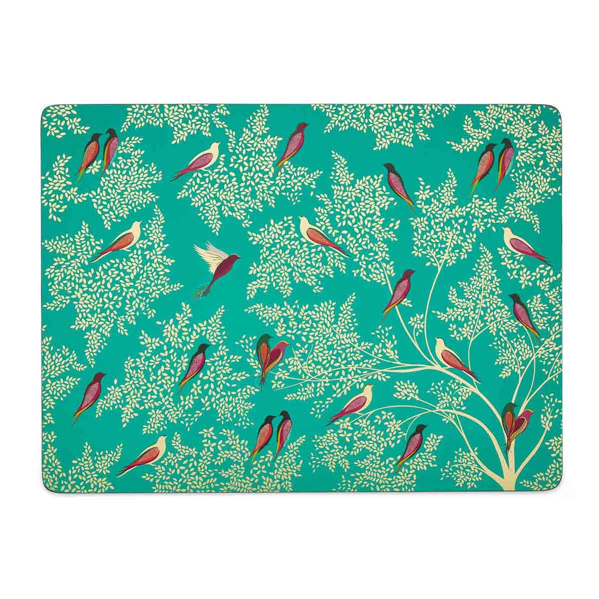 Sara Miller Chelsea 4 Large Placemats, Green