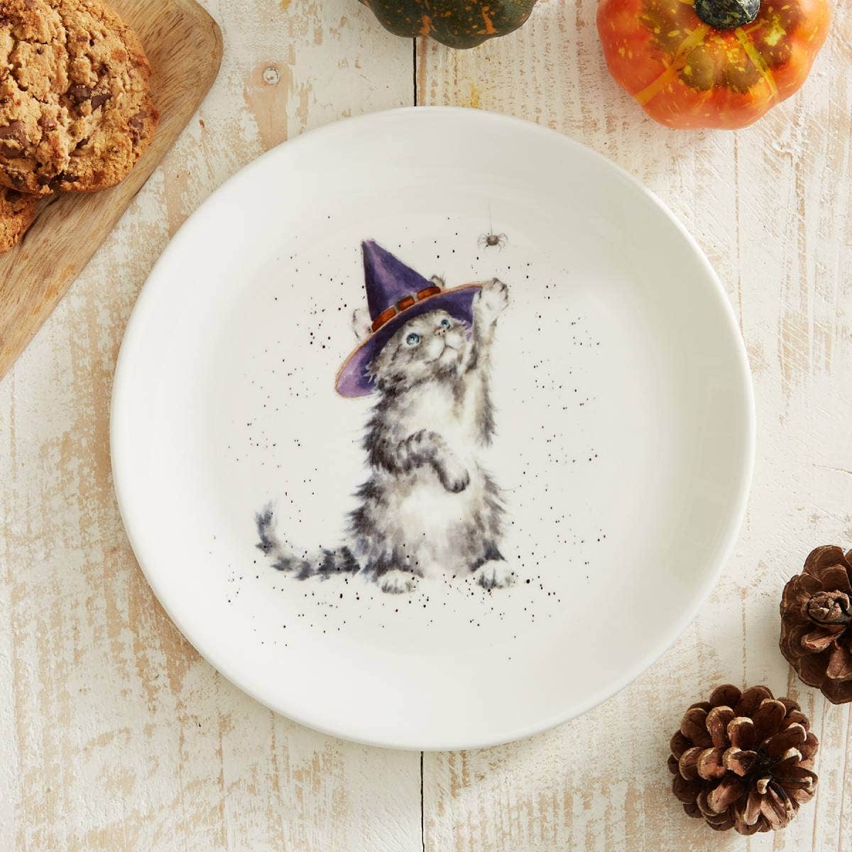 Wrendale Designs Witches Cat Coupe Plate