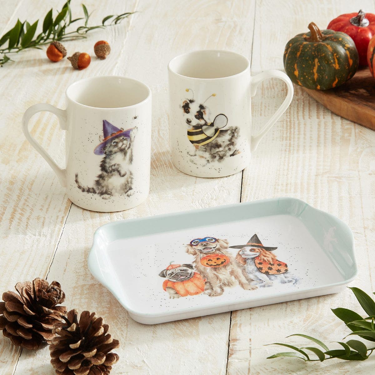 Wrendale Designs Halloween Mug & Tray Set