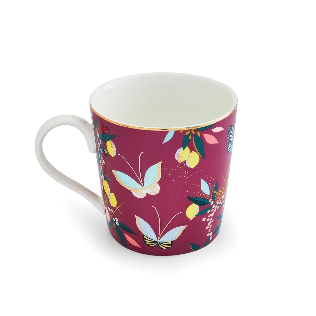 Sara Miller Orchard Mug, Deep Mauve