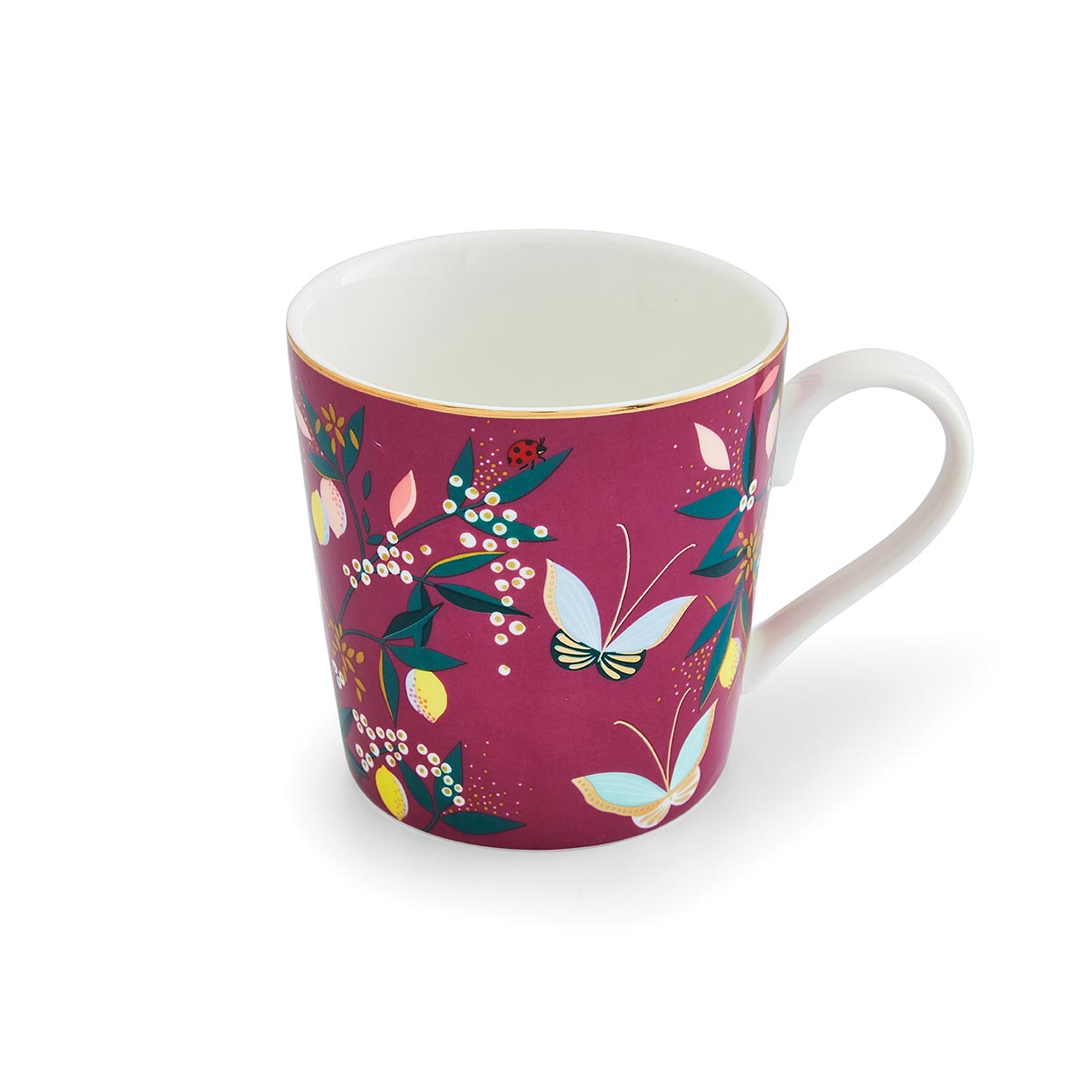 Sara Miller Orchard Mug, Deep Mauve