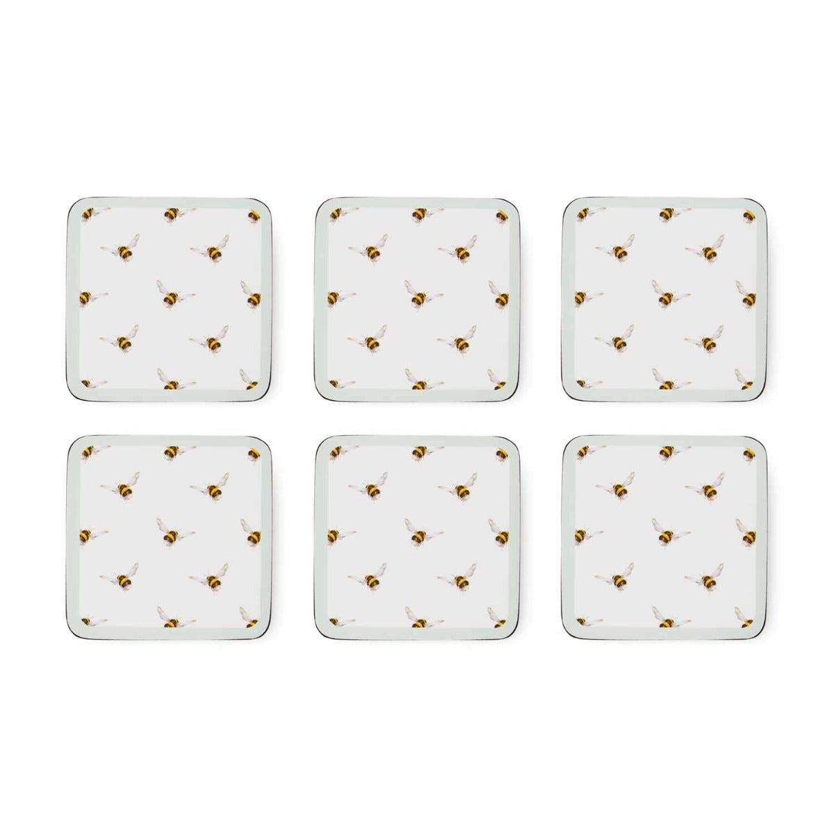 Wrendale Designs Bee Set of 6 Coasters