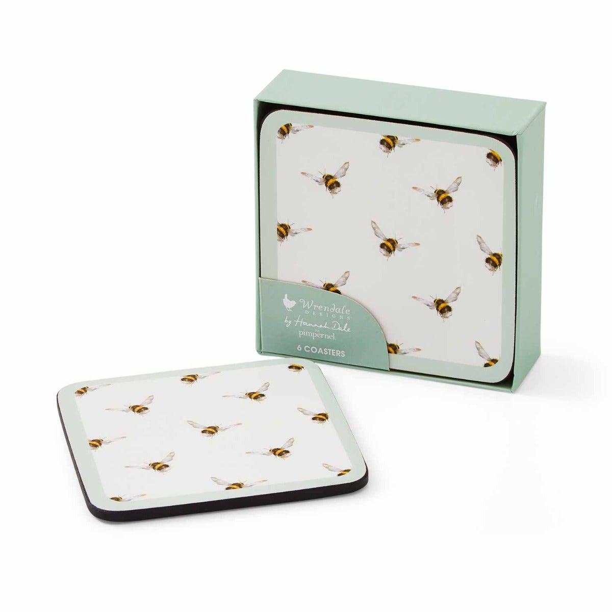 Wrendale Designs Bee Set of 6 Coasters