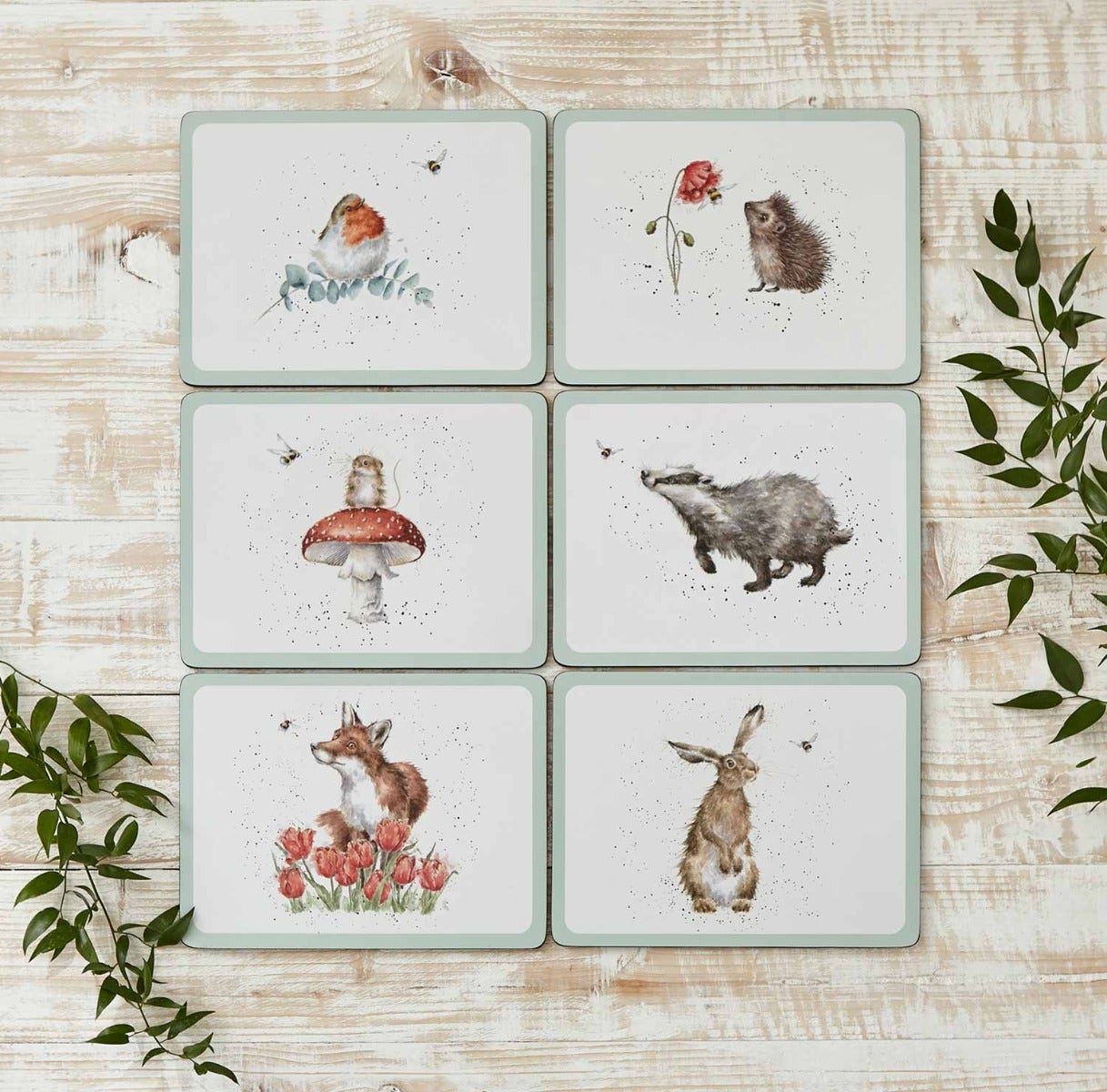 Wrendale Designs Bee Set of 6 Placemats