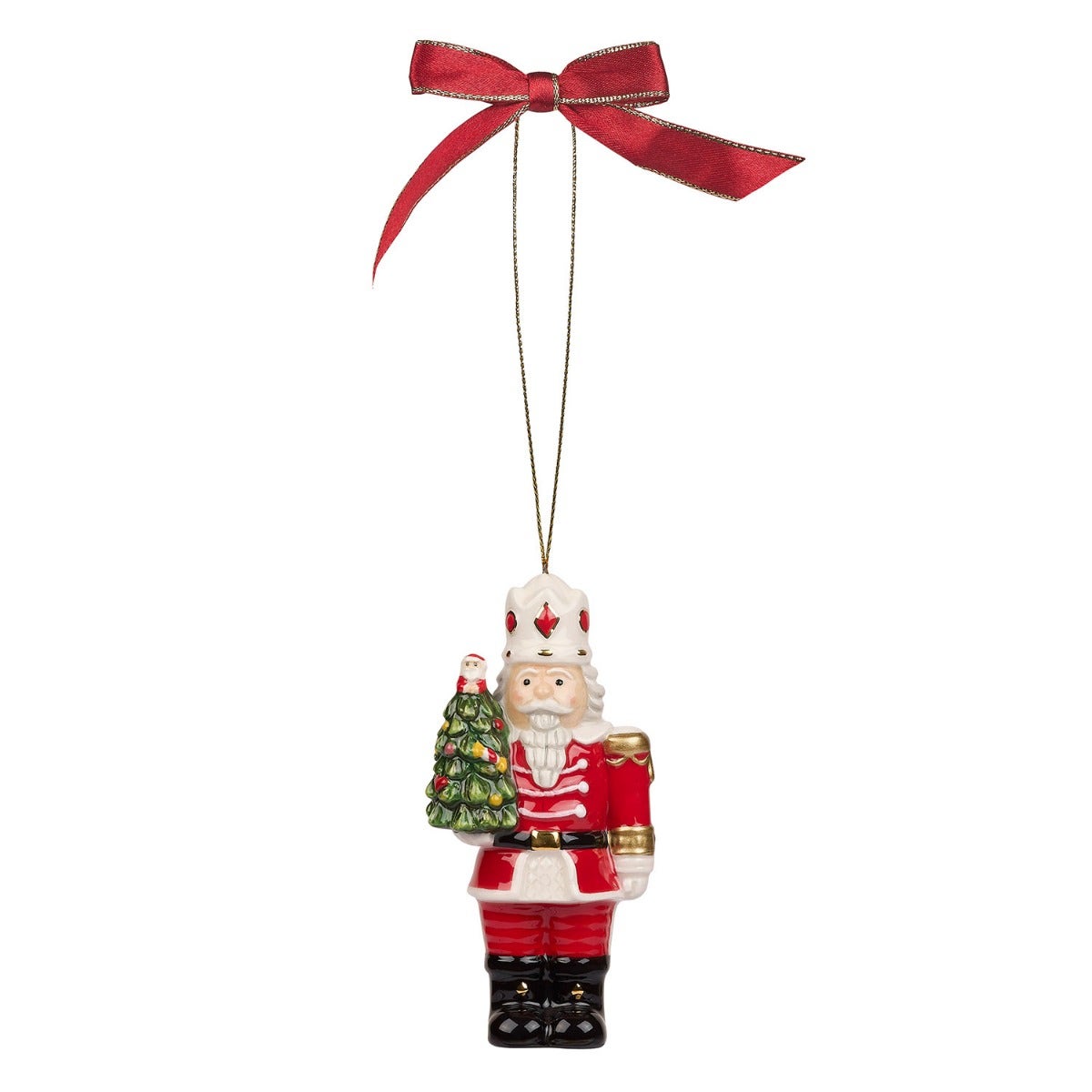 Christmas Tree Nutcracker with Tree Ornament 