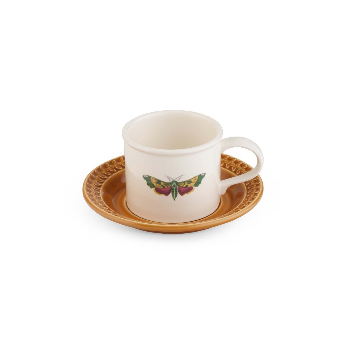Botanic Garden Papilio Cup & Saucer, Amber