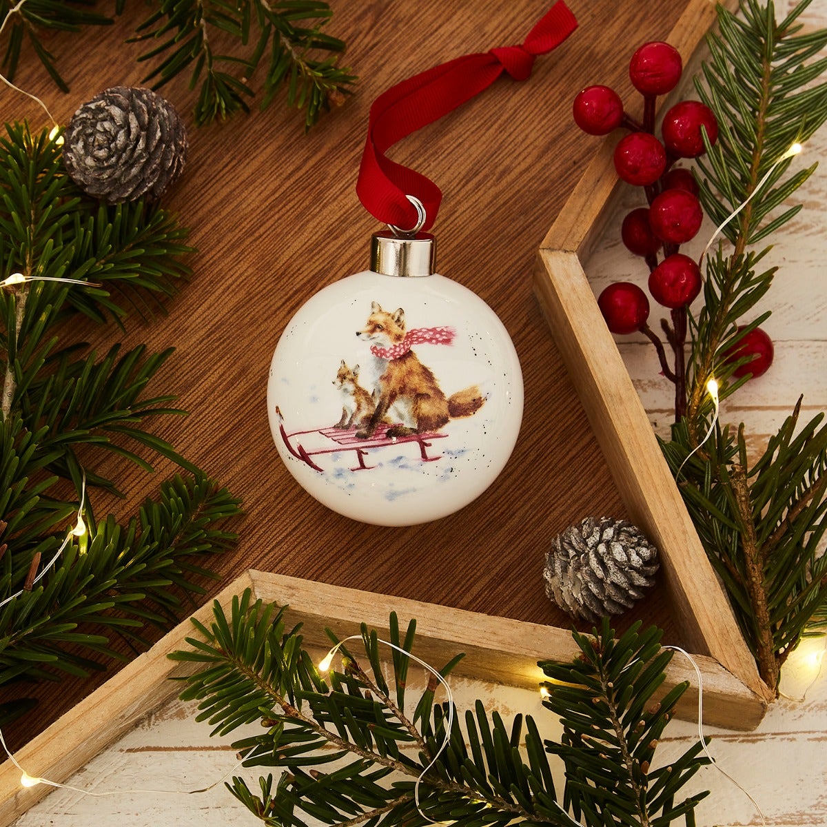 Wrendale Designs The Sleigh Ride Bauble