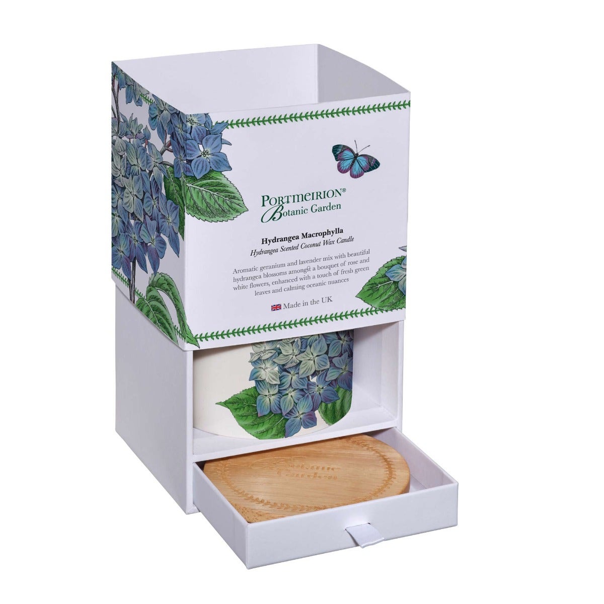 Botanic Garden Hydrangea Ceramic Candle