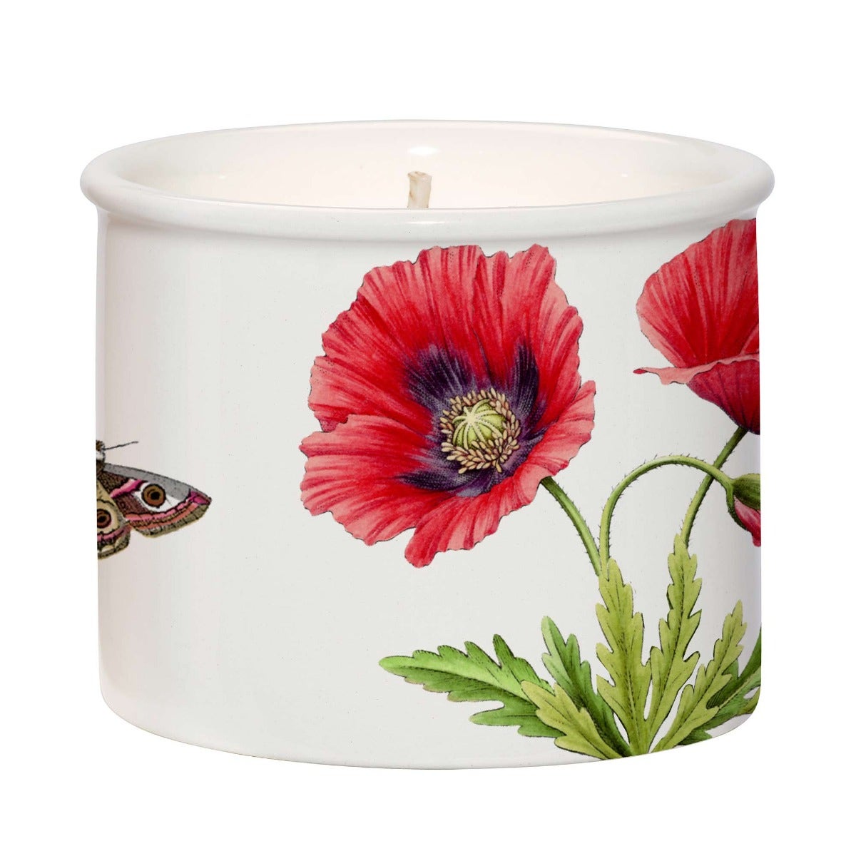 Botanic Garden Poppy Ceramic Candle