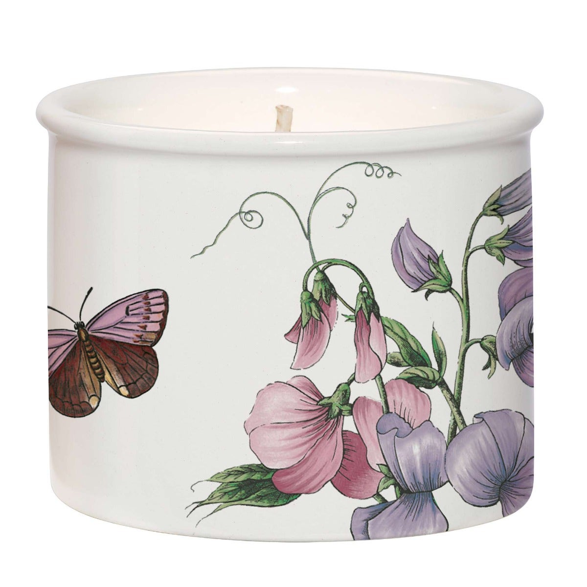 Botanic Garden Sweet Pea Ceramic Candle