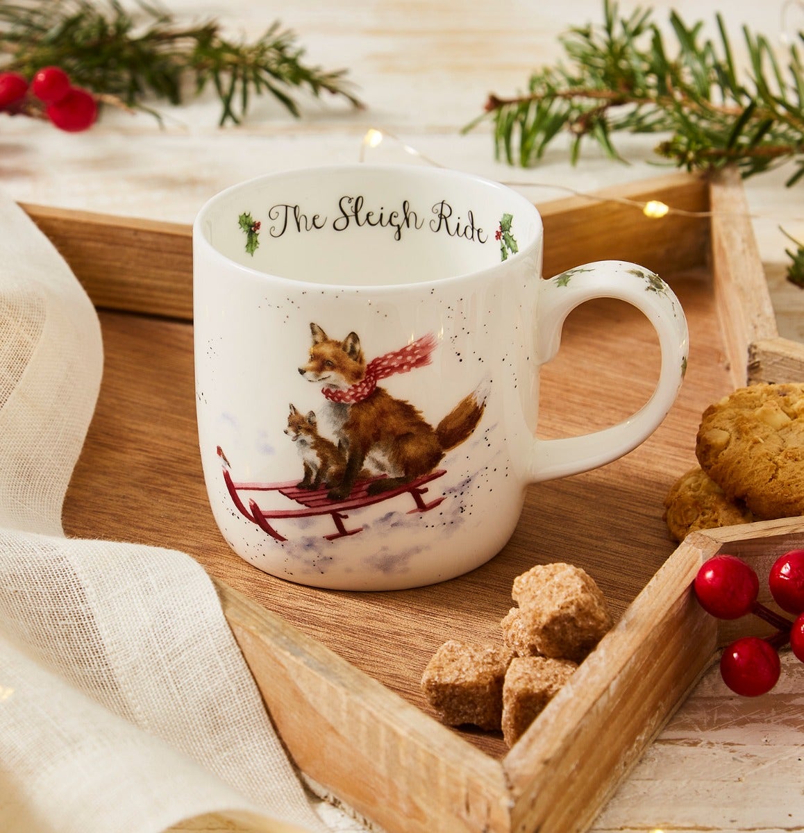 Wrendale Designs The Sleigh Ride Mug