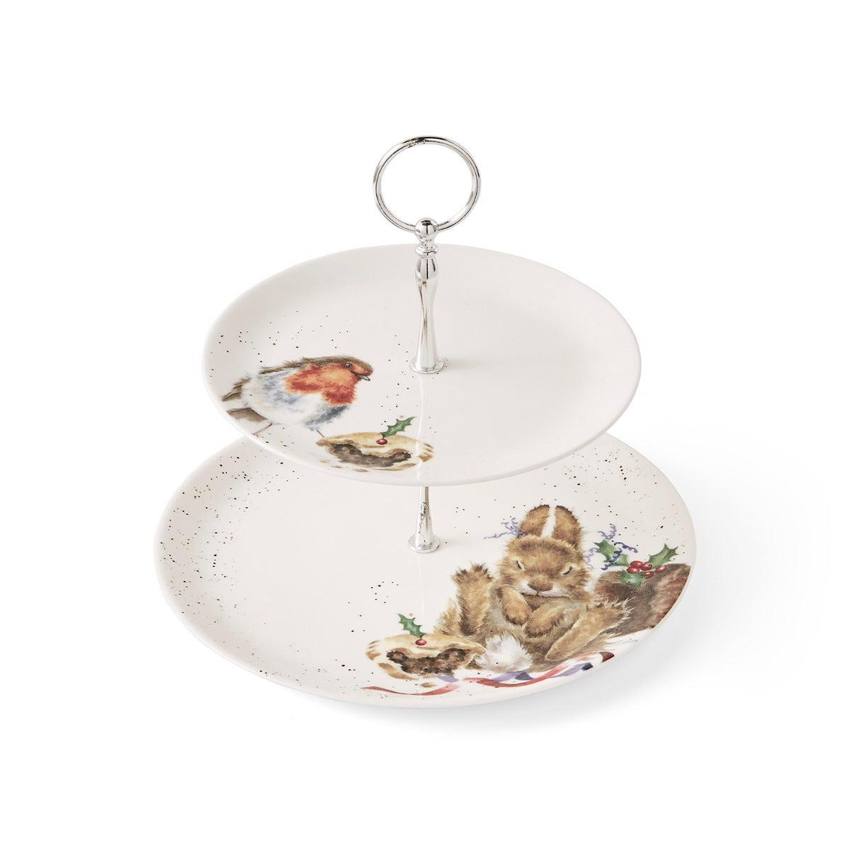 Wrendale Designs Robin & Bunny Cake Stand