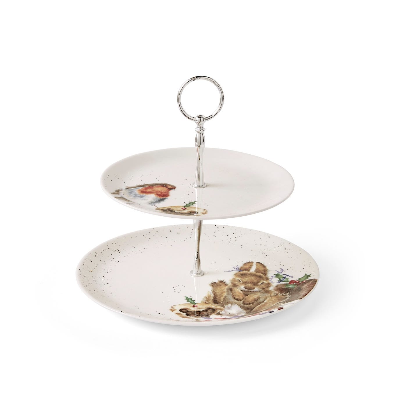 Wrendale Designs Robin & Bunny Cake Stand