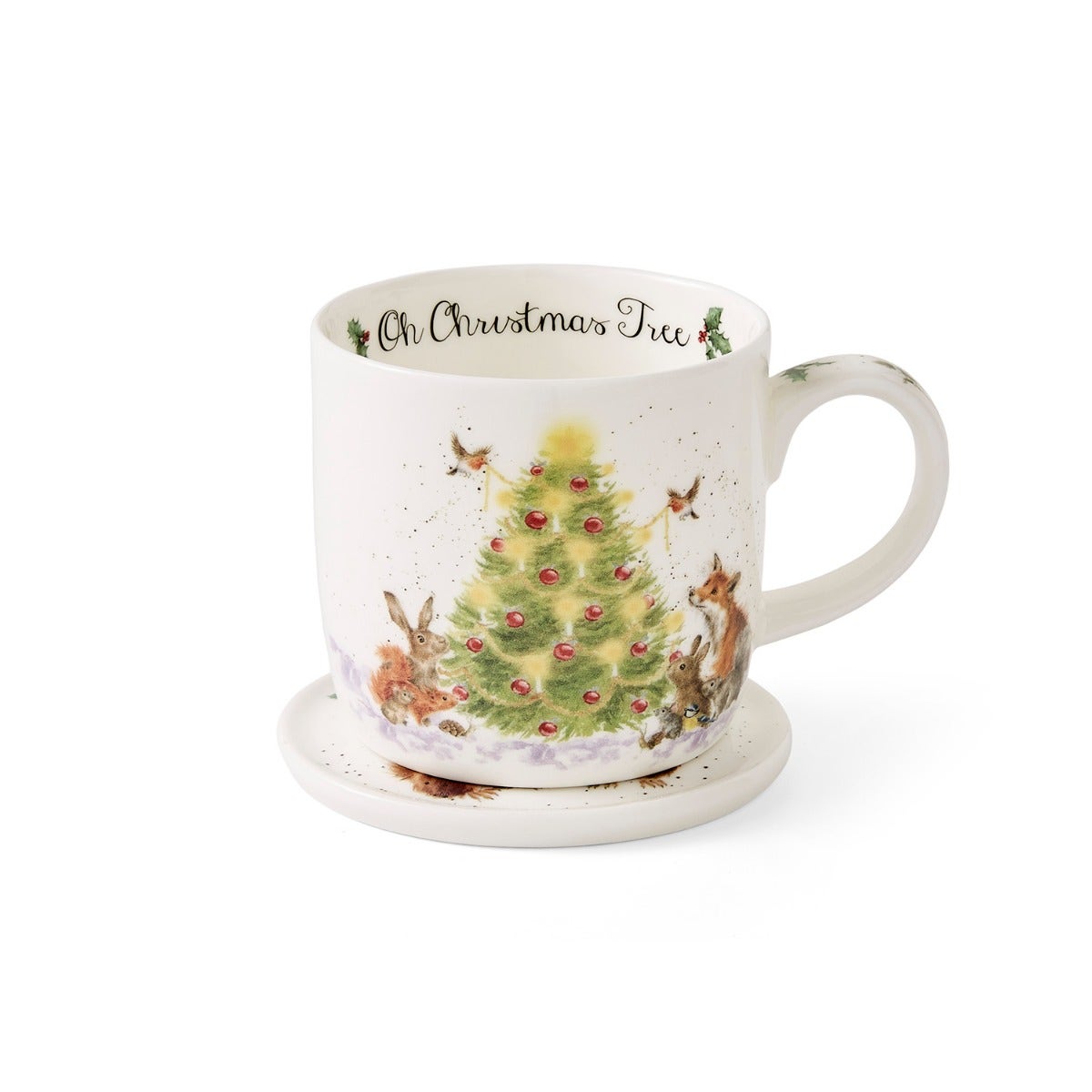 Wrendale Designs Christmas Tree Mug & Coaster