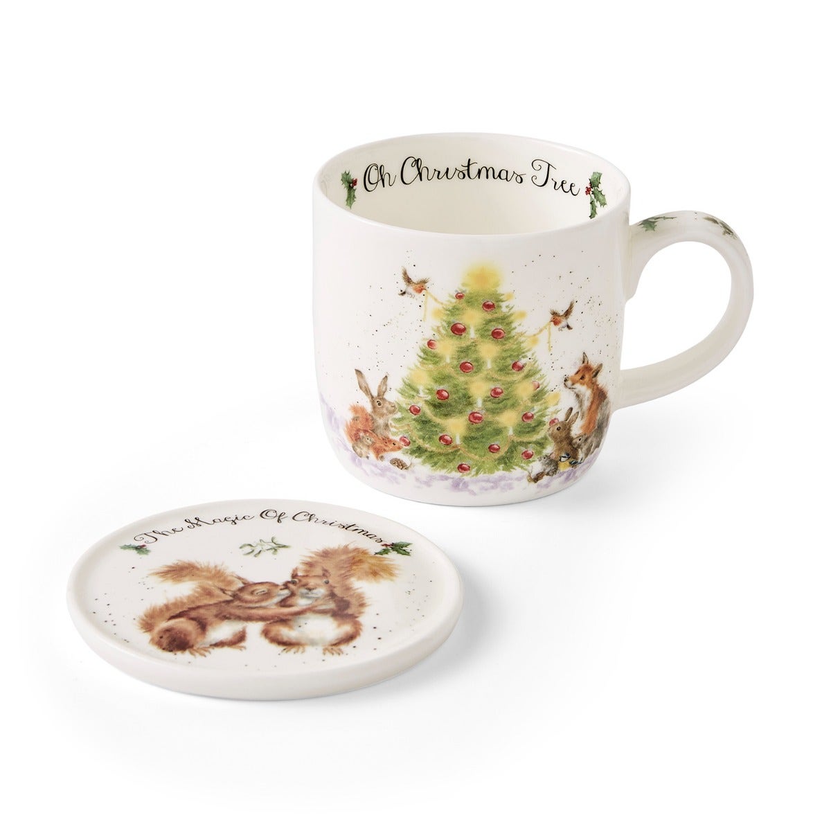 Wrendale Designs Christmas Tree Mug & Coaster