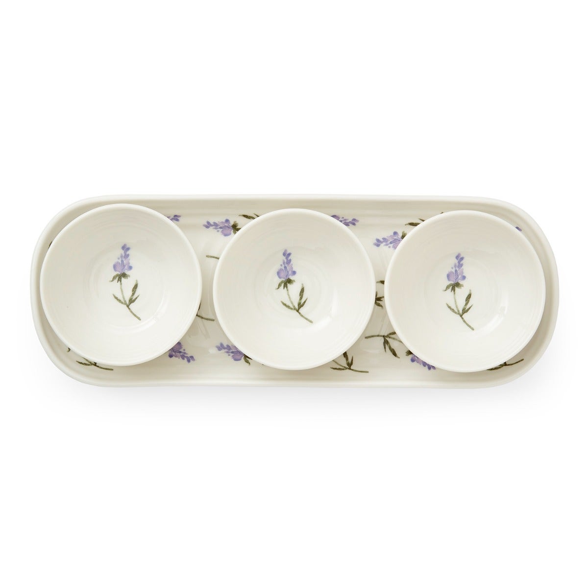 Sophie Conran Lavandula 3 Bowl & Tray Set