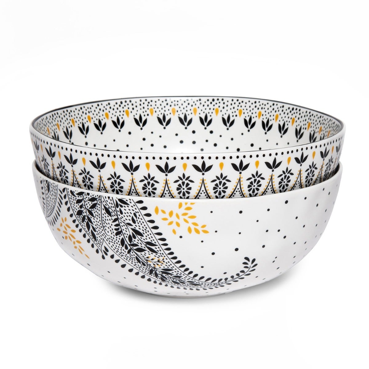 Sara Miller Artisanne Noir Set of 2 Large Bowls