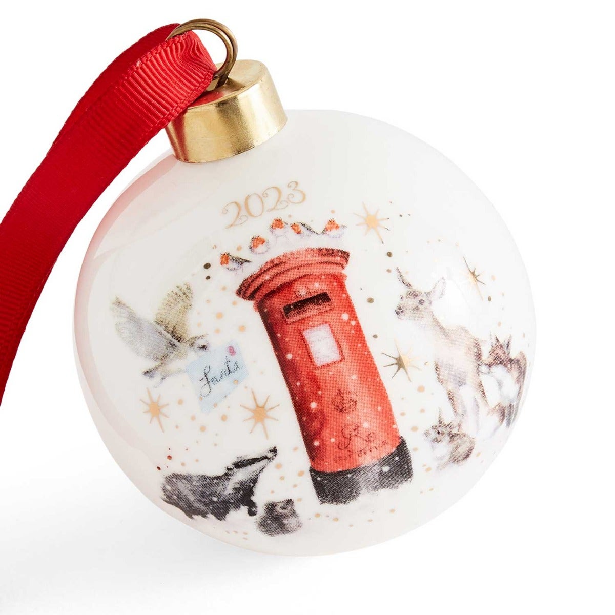 Wrendale Designs Annual Xmas Post Bauble