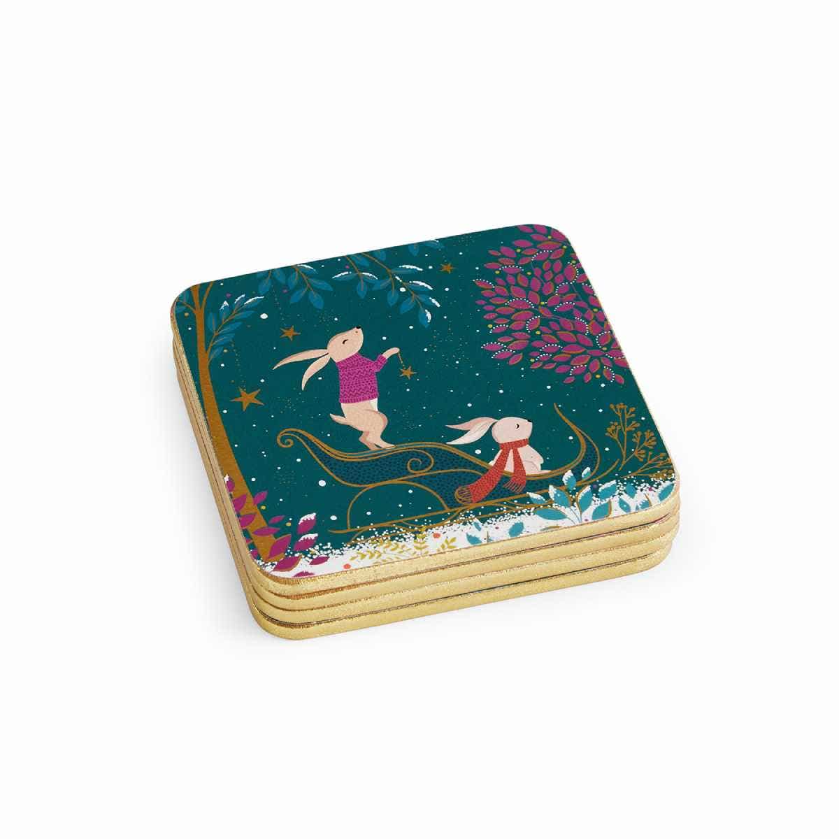 Woodland Tales Set of 4 Coasters