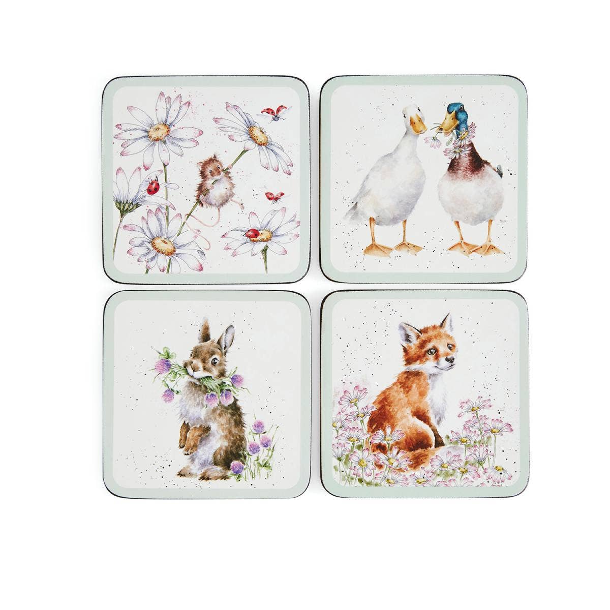 Wrendale Designs Wildflowers 4 Coasters