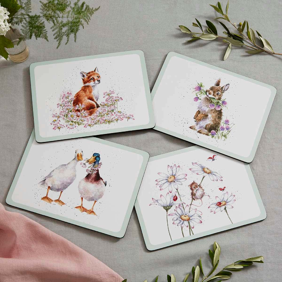 Wrendale Designs Wildflowers 4 Placemats