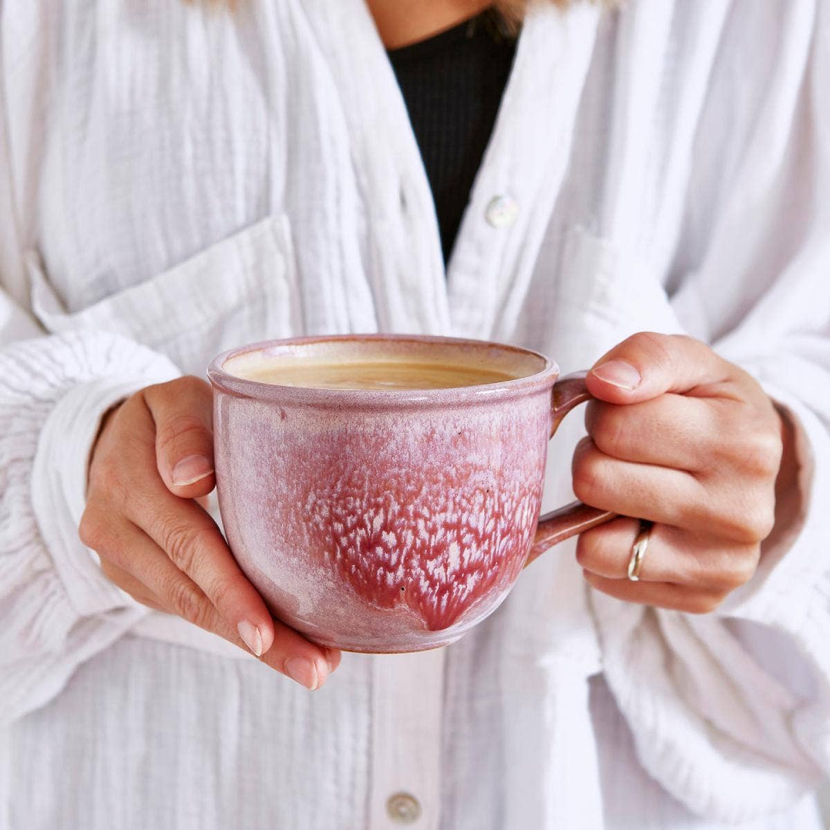 Minerals Set of 4 Mugs, Rose Quartz