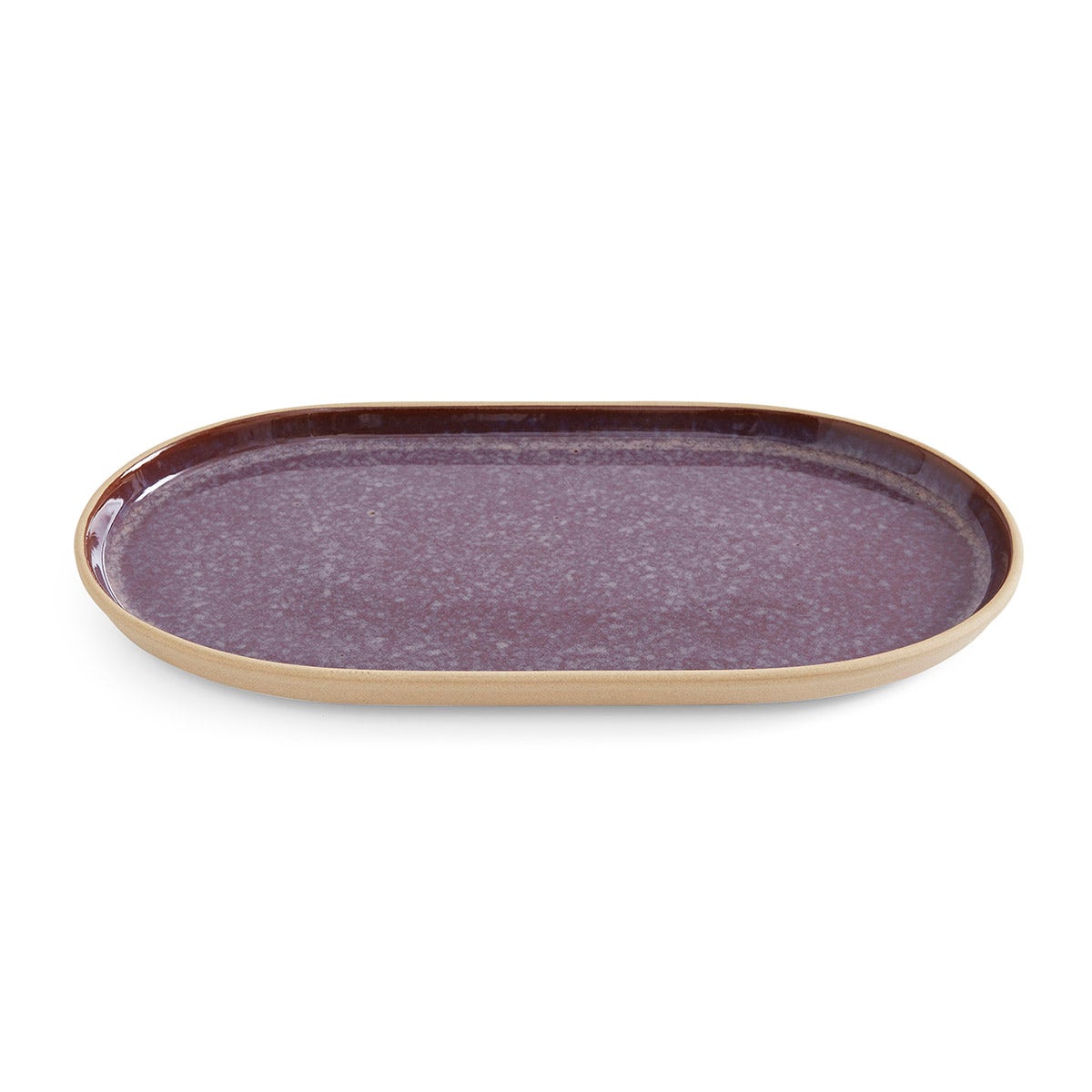 Minerals Medium Oval Platter, Amethyst