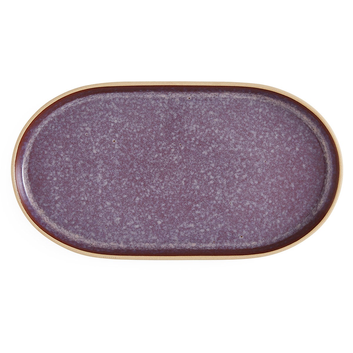 Minerals Medium Oval Platter, Amethyst