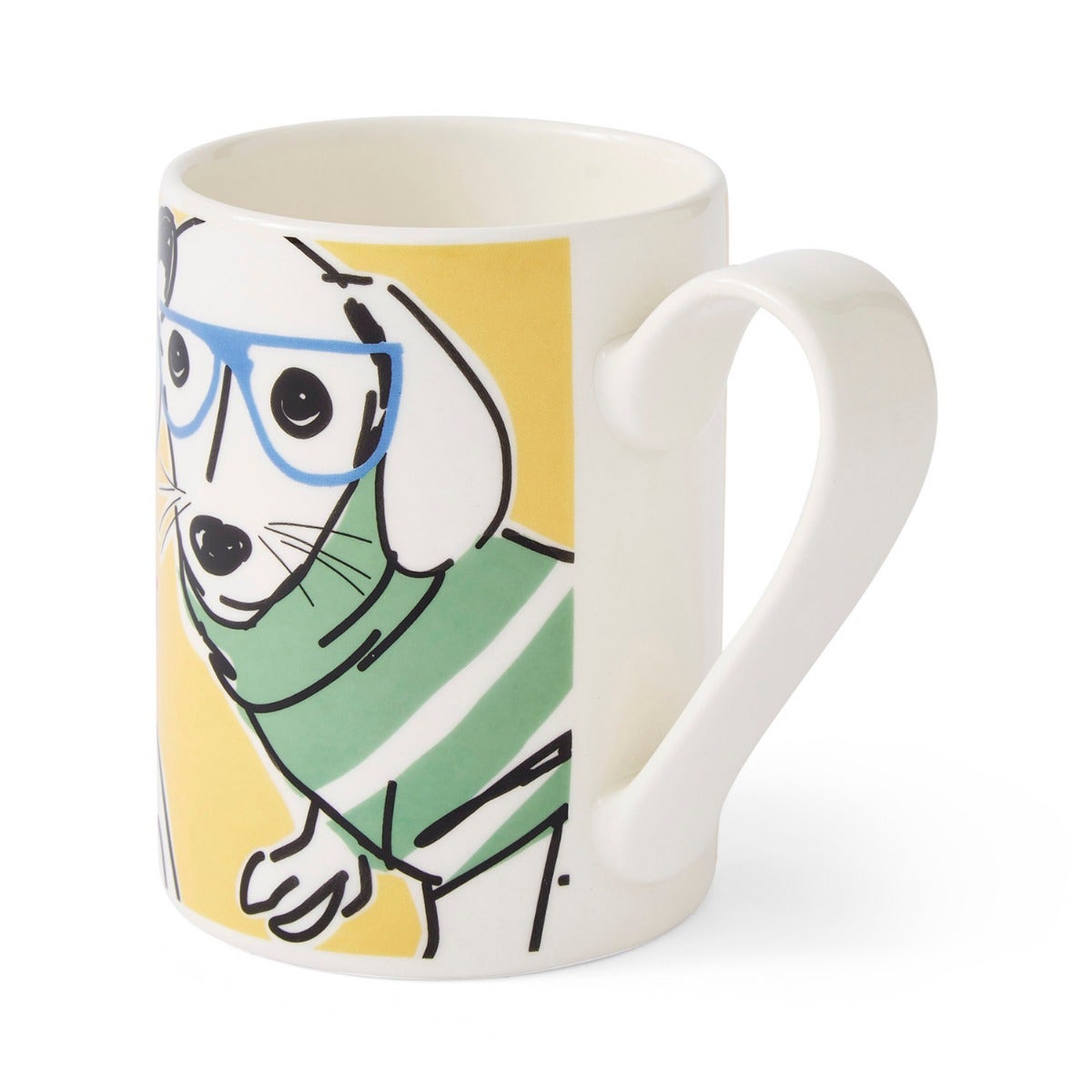 Mug Meirion Dog Mug, Bright Yellow