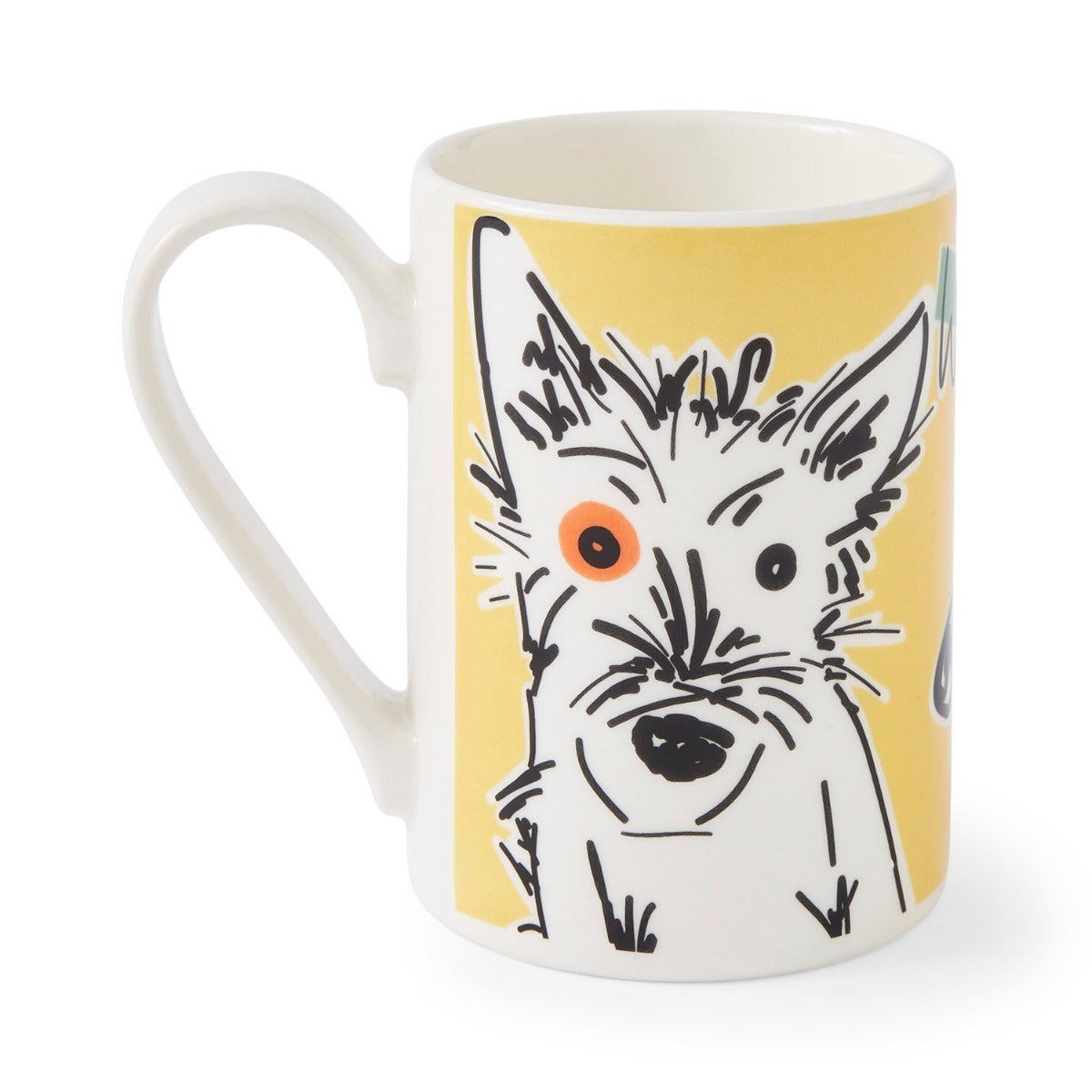 Mug Meirion Dog Mug, Bright Yellow