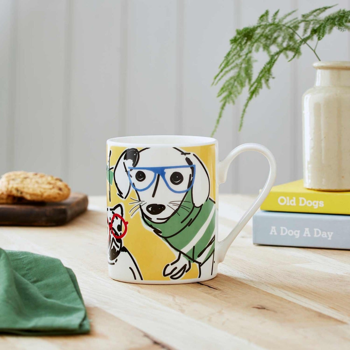 Mug Meirion Dog Mug, Bright Yellow