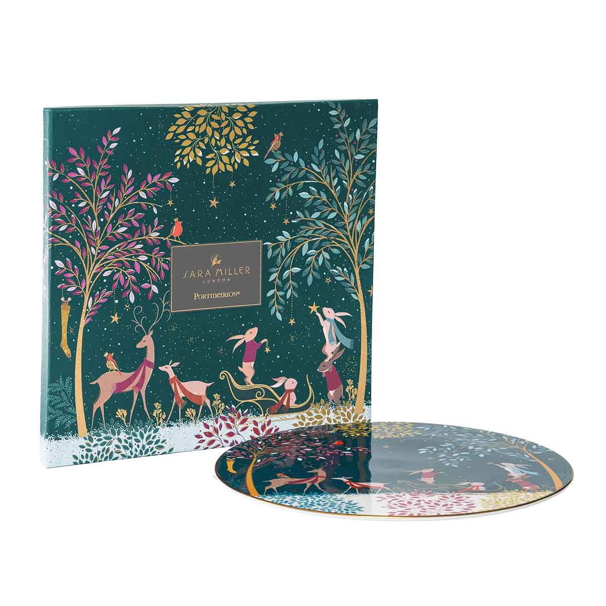 Woodland Tales Serving Plate, Deer & Robin