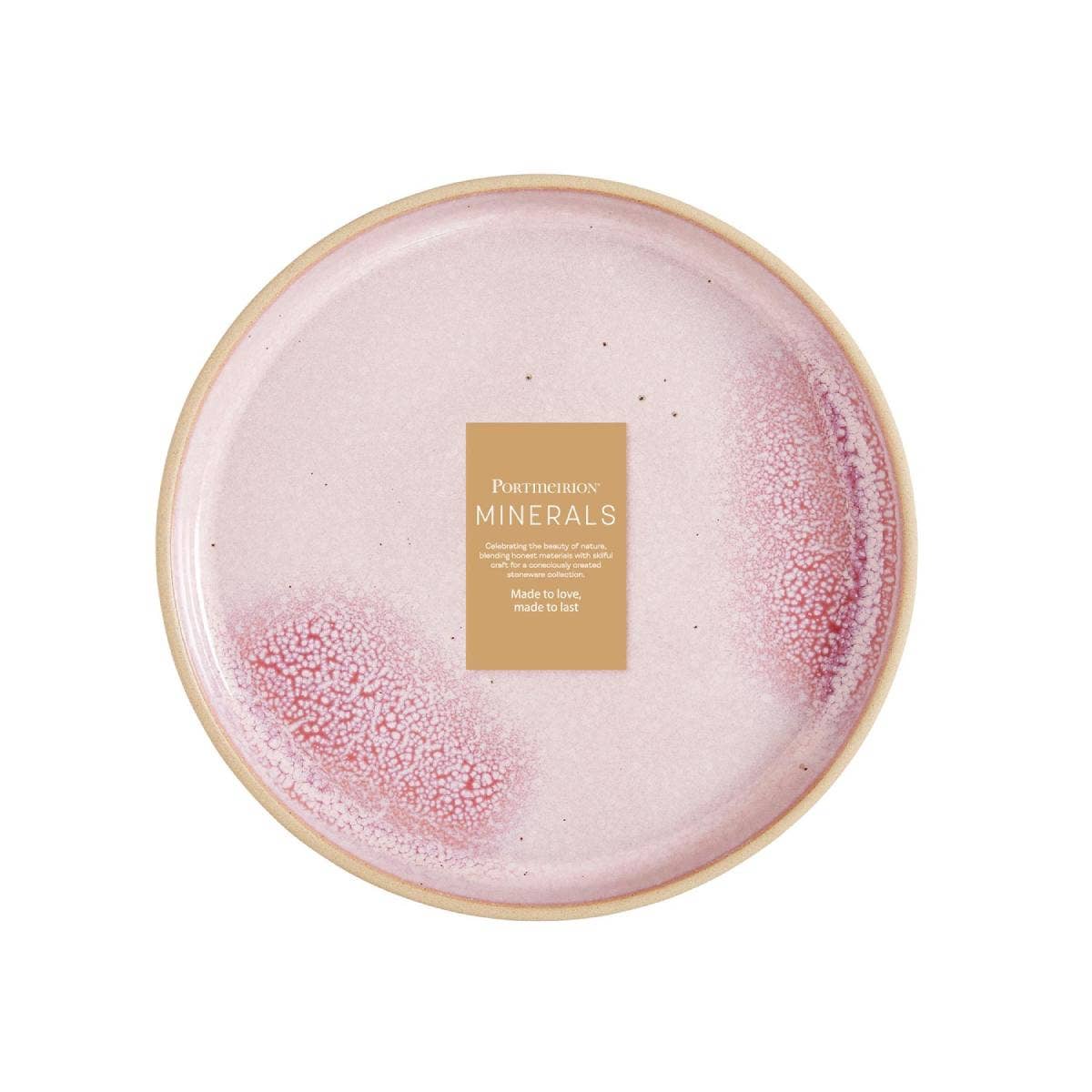 Portmeirion Minerals Side Plate, Rose Quartz