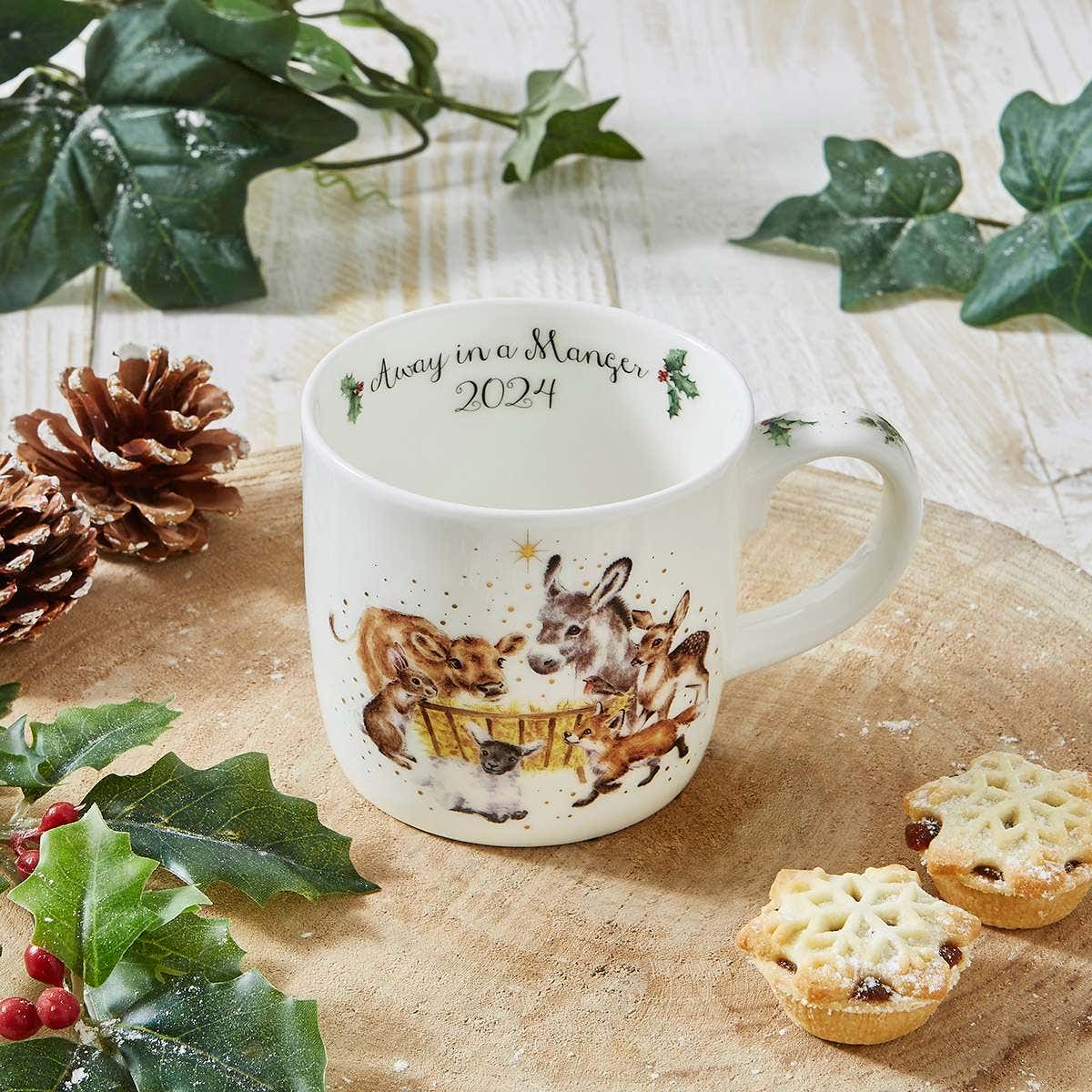 Wrendale Designs Away in a Manger Mug