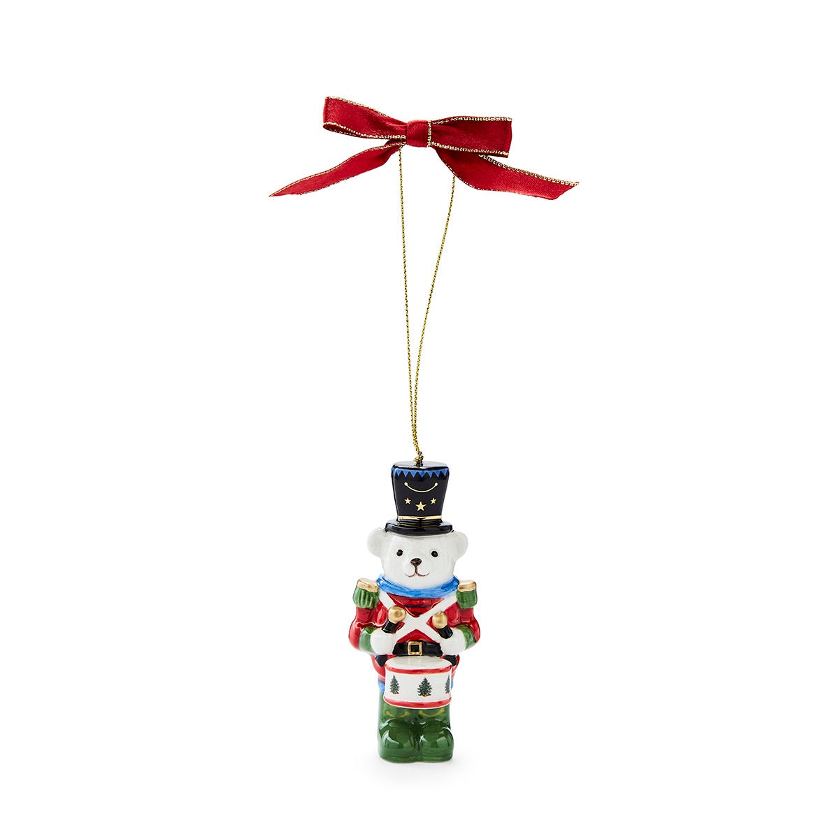 Christmas Tree Teddy Bear Nutcracker Ornament
