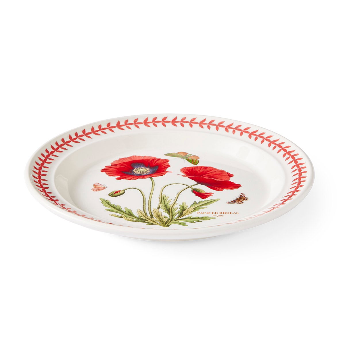 Botanic Garden Meadow Dinner Plate, Poppy