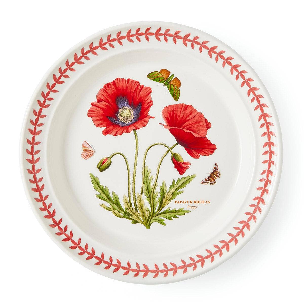 Botanic Garden Meadow Dinner Plate, Poppy