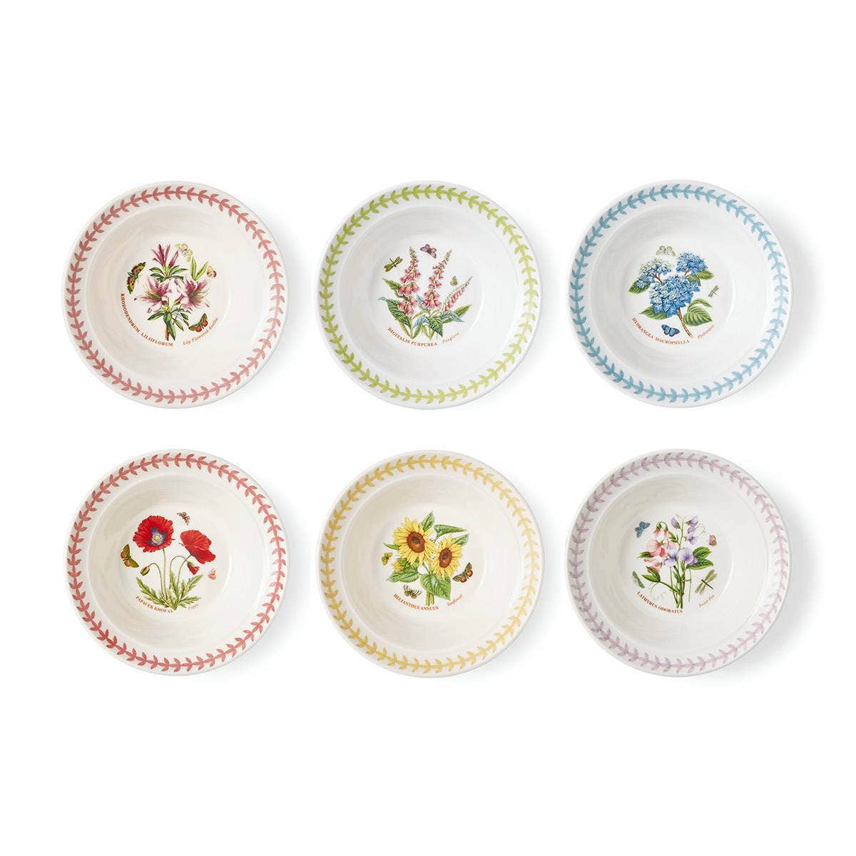 Botanic Garden Meadow Set of 6 Oatmeal Bowls, Assorted