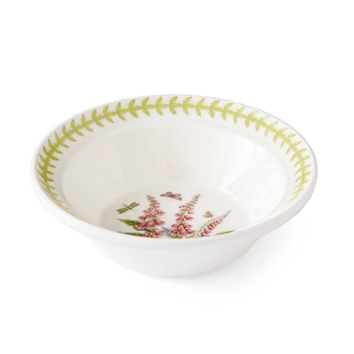 Botanic Garden Meadow Oatmeal Bowl, Foxglove
